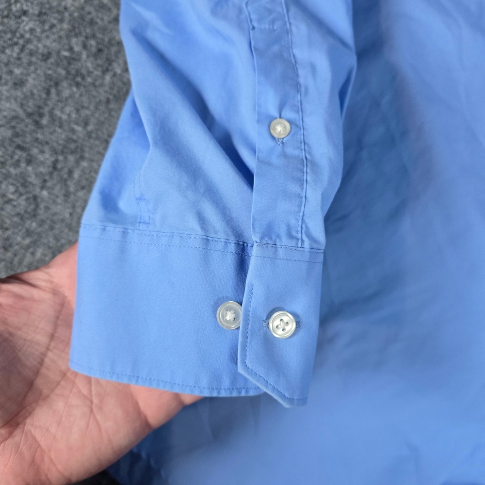 Kenneth Cole Dress Shirt Light‎ Blue Button Down Long Sleeve Menswear - Picture 7 of 13